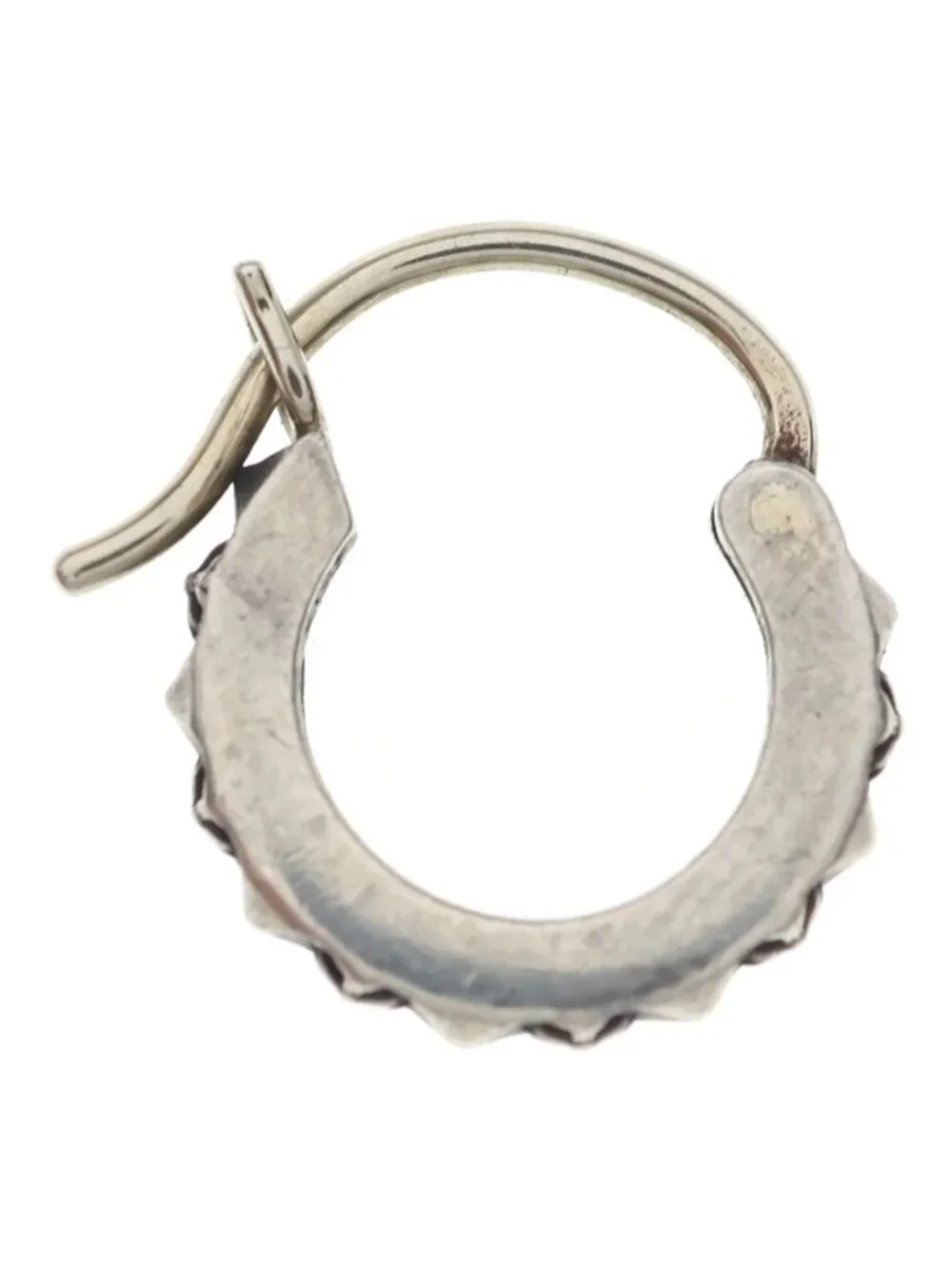 Chrome Hearts Tiny Tfp Hoop True Punk Earrings Silver